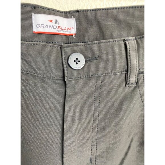 GRANDSLAM Performance Mens Golf Chino Pants Black Size 32x30 - Picture 9 of 14